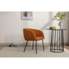 NicBex 1pc Dining Chair with Cushion Seats Modern Upholstered Fabric Dining Room Chair with Metal Legs - 4 of 4