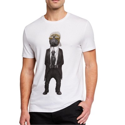 Elevenparis Mens Fashion Dog Graphic T-Shirt