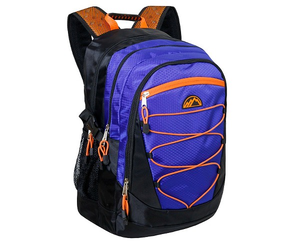 Trailmaker Deluxe Bungee Backpack Blue/Orange