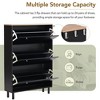 TIRAMISUBEST Narrow Tipping Bucket Shoe Cabinet with 3 Flip Drawers, Entryway Organizer with 3 Hooks, Free Standing Shoe Rack with Adjustable Panel - 4 of 4