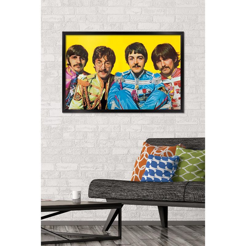 Trends International 24X36 The Beatles - Lonely Hearts Framed Wall Poster Prints, 2 of 7