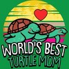Men's Design By Humans World's Best Turtle Mom Retro Stripes By animalshop T-Shirt - 2 of 2