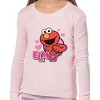 Sesame Street Elmo Girls Love You 2 Piece Long Sleeve Pajama Set Pink - 4 of 4