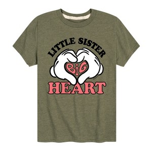 Girls' - Disney - Little Sister Big Heart Short Sleeve Graphic T-Shirt - 1 of 4