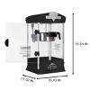 SEVOBAL Popcorn Poppers 8oz Popcorn Maker with Stainless Steel Kettle Warming Deck for Parties and Events, Black, 10.83"*10.24"*19.69" - 2 of 4