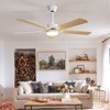 Aheaplus Modern Ceiling Fan with Dimmable Light - 2 of 4