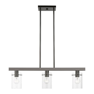 Livex Lighting Munich 3 - Light Chandelier in  Black Chrome