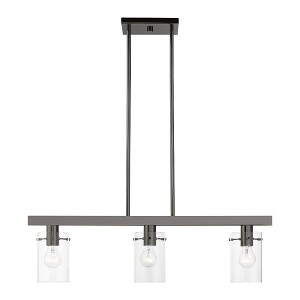 Livex Lighting Munich 3 - Light Chandelier in  Black Chrome - 1 of 4