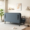 LOVMOR 39" Convertible Chair Bed, Tri-Fold Sofa Bed with Adjustable Backrest & Pillow, Leisure Chaise Lounge Couch with Sturdy Steel Frame - 3 of 4