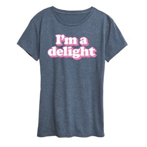 Women's - Instant Message - I'm A Delight Short Sleeve Graphic T-Shirt - 1 of 4