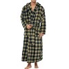 ADR Men's Robe, Plush Fleece Hooded Bathrobe Man, Long Warm Cozy Bath Robe Man - 4 of 4