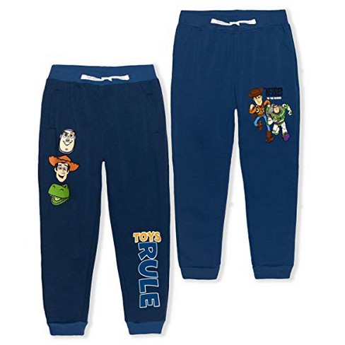 Disney Boy's Toy Story Graphic Print Jogger Pants With Drawstring  Waistband, 2 Piece Bottoms Set, Heroes Rescue, Toys Rule, Navy / Size 2t :  Target