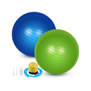 Toyzone World Slip Resistant Heavy Duty Yoga Ball Green and Blue - 1 of 3