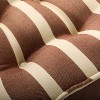 52"x24"x6" Cabana Stripe French-Style Indoor/Outdoor Floor Cushion Brown/Natural - Hearth & Hand™ with Magnolia - 3 of 4