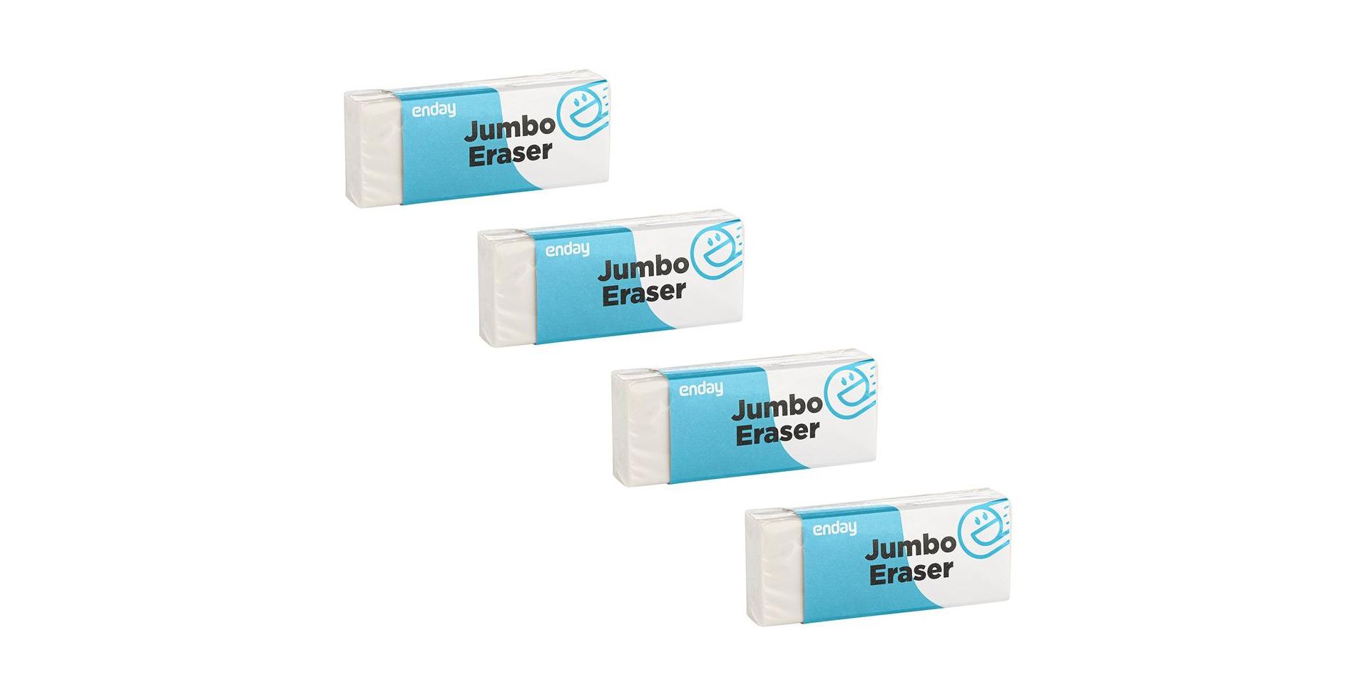 Enday Jumbo Eraser, 4 Pack
