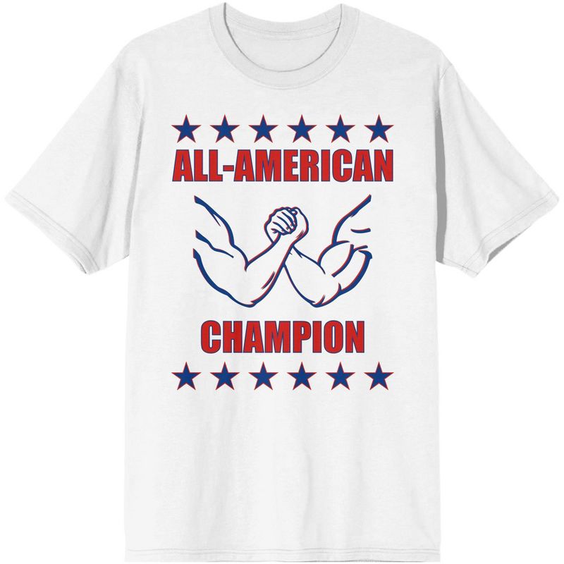 Americana All-American Champion Men's White T-Shirt, 1 of 4