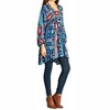 Women's Geometric V-Neck Dress - Velzera - 2 of 4