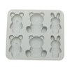 Unique Bargains Candy Mould 6-Cavity Cute Cartoon Candy Mould Hand Wash 6.26"x5.55"x0.75" 1 Pc - 3 of 4