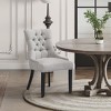 WestinTrends  Upholstered Wingback Button Tufted Dining Chair - 2 of 4