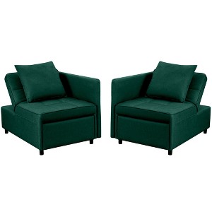 Ainfox 2PCS 3 in 1 Folding Sofa Bed With Armrest - 1 of 1