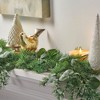 Multi-style Artificial Christmas Garland With Snow Berries, Green Leaves Decor, Christmas Garland For Winter Holiday Mantel Table Home Decor - 3 of 4