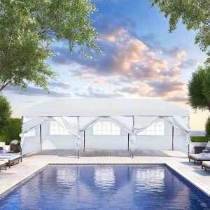 Maggift Canopies and Gazebos, Instant Setup Shade for Camping, Parties or Outdoor Events, Easy to Set Up and Take Down, White, 344.4"*116.4"*111.6" - 1 of 4