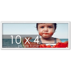 PosterPalooza | 10x4 Wood Frame with UV Acrylic, 6 Finishes: Black, White, Bronze, Silver, Wood, Mahogany - 1 of 4