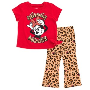 Disney Minnie Mouse Girls T-Shirt and Leggings Outfit Set Toddler - 1 of 4