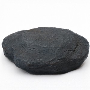Gardenised Decorative Outdoor Weather-Resistant Artistic Artificial Faux Stone Rock, Garden Patio Granite Grey Fiberglass Stone - 1 of 4