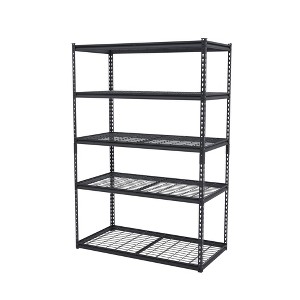 48x18 Inch Garage Shelving, Heavy Duty Wire Shelf 2500 Lbs Capacity, 5 Tier Adjustable Metal Shelves, Industrial Utility Shelf Rack for Garage - 1 of 4