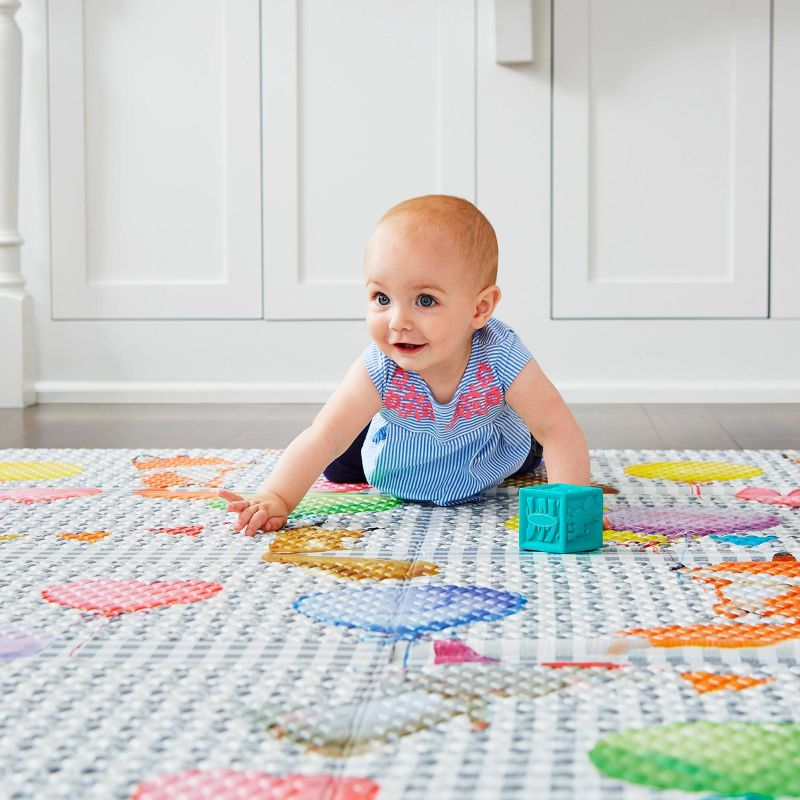 Toddleroo by North States Superyard Balloon Ride Play Mat, 3 of 9