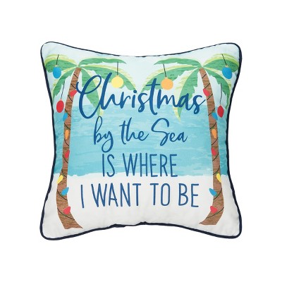 C&F Home 18" x 18" Christmas By The Sea Throw Pillow