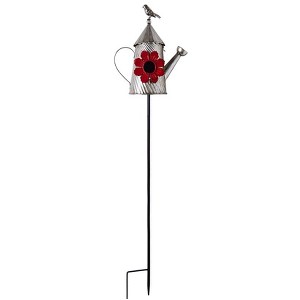 The Lakeside Collection Metal Birdhouse Garden Stakes - 1 of 4