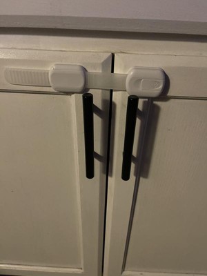 4 Pack Baby Proofing Cabinet Strap Locks with 8 Key- Kids Proof