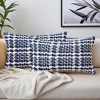 REGALWOVEN  Fade Resistant Decorative Weaving Style Soft Throw Pillow Covers 2 Pcs - 2 of 4