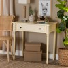 Mahler Wood 1 Drawer Console Table White - Baxton Studio: Entryway Storage, Traditional Style - 2 of 4