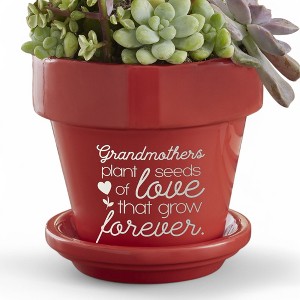 Personalization Mall Seeds of Love Personalized Flower Pot for Grandma - 1 of 1