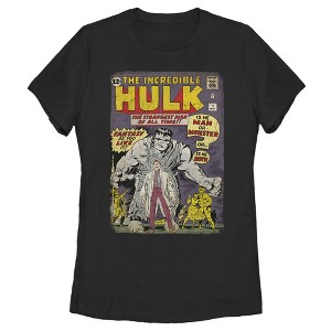 Women's Marvel Hulk Comic Book Cover Print T-Shirt - 1 of 3