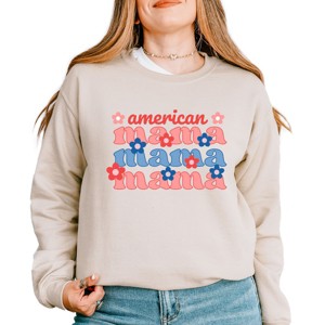 Simply Sage Market American Mama Groovy Sweatshirt - 1 of 4