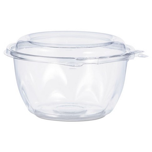 Dart Tamper-Resistant, Tamper-Evident Bowls with Dome Lid, 16 oz, 5.5" Diameter x 3.1"h, Clear, Plastic, 240/Carton - image 1 of 4