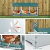 Kumasinova 3/6/8/4-Bay Metal Chicken Nesting Box( with Legs),Galvanized Steel Laying Box for Hens,Poultry Supplies with Egg Protection,Green - 3 of 4