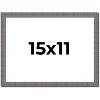 PosterPalooza | Textured Grey Picture Frame - UV Acrylic, Backing Board, Hanging Hardware Included - 2 of 4