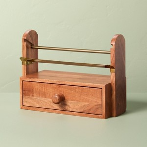 Wood and Brass Ribbon Holder - Hearth & Hand™ with Magnolia - 1 of 4