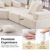 Special Frame U-Shaped Sectional Sofa: Luxe Boucle Floor Couch, Convertible, Spacious Foam-Filled - Ideal for Living Room - 3 of 4