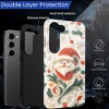 BONGEEK Case Compatible with Samsung Galaxy S23 Plus,Scratch Resistant Hybrid 2-Layer Hard Shell Bright Phone Case,Christmas Santa Green Leaves Cute - 4 of 4