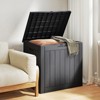 FURNIinspire Deck Boxes, Portable Storage Box with Waterproof Function for Patio Furniture, Garden Tools, All Weather Use, Black, 22"*17.1"*20.9" - 2 of 4