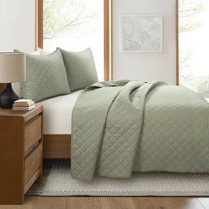 Lush Décor Ava Diamond Oversized Quilt Set - 1 of 4