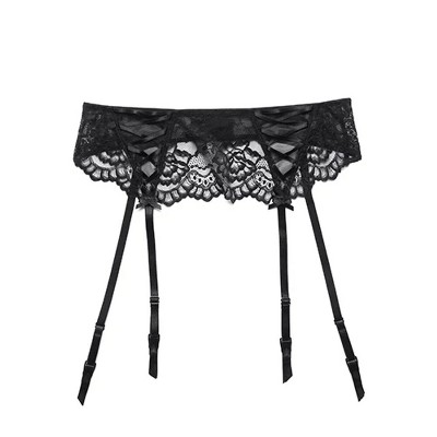 Adore Me Women's Sofia Garter Belt Lingerie L / Medieval Blue