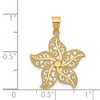 Black Bow Jewelry 14k Yellow Gold Flat Filigree Starfish Pendant, 19mm (3/4 Inch) - 4 of 4