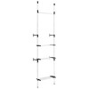 vidaXL Telescopic Wardrobe System with Rods and Shelf Aluminum - 2 of 4